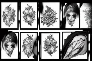 Cracked mirror tattoo idea