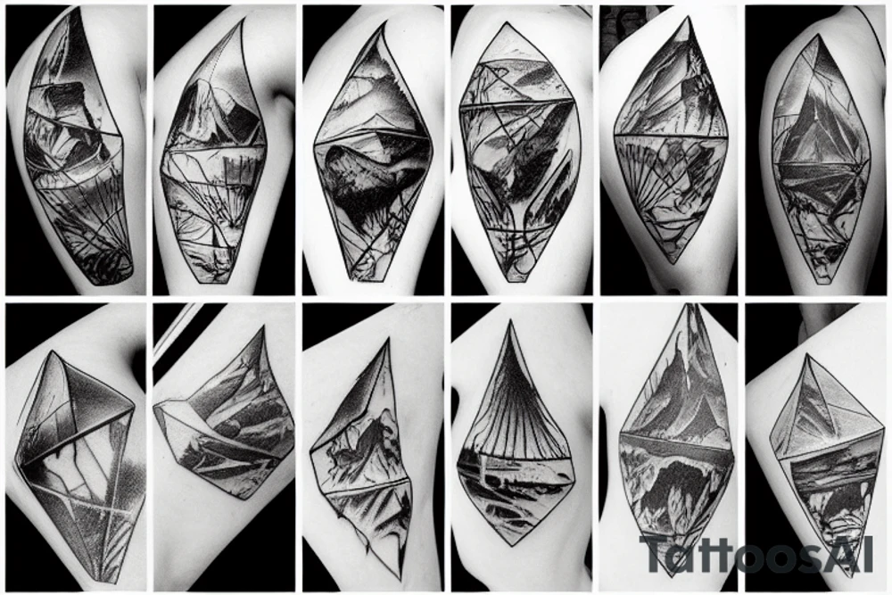Cracked Iceberg tattoo idea