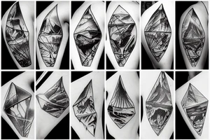 Cracked Iceberg tattoo idea