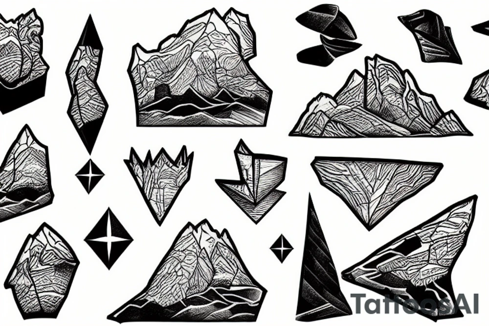 Cracked Iceberg tattoo idea