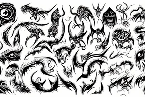 Demon , animation tattoo idea