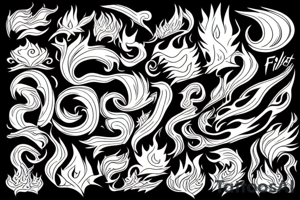 Fire tattoo idea