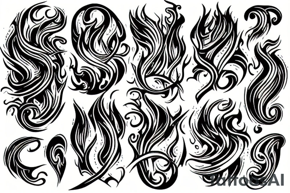 Fire tattoo idea