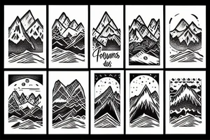 mountains tattoo idea