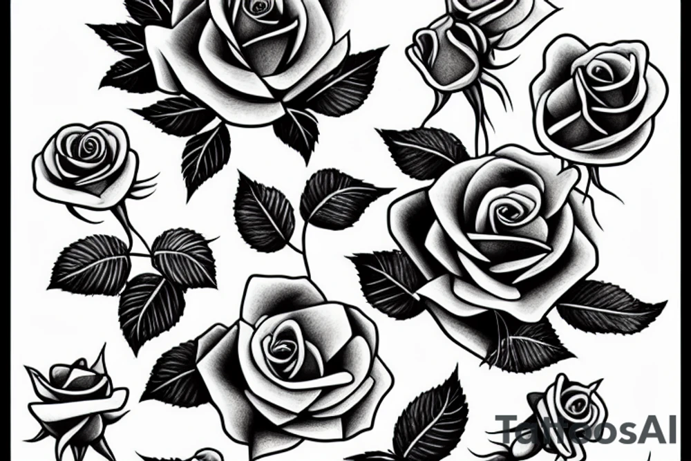 roses tattoo idea