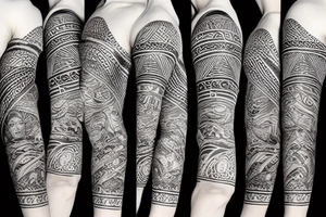 mythology sleeve tattoo idea