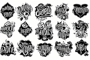 Word Rare tattoo idea