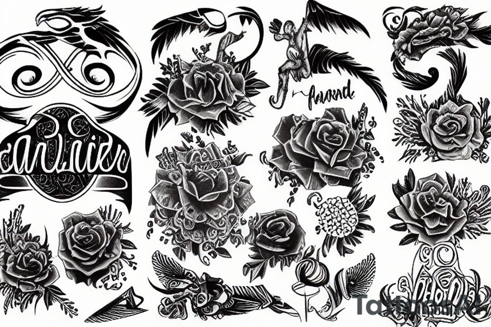 Word Rare tattoo idea