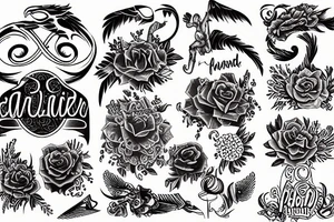 Word Rare tattoo idea