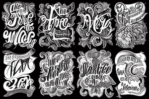 The word Rare in beautiful fonts tattoo idea