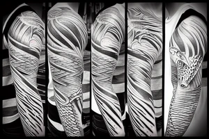tiger fish sea tattoo idea