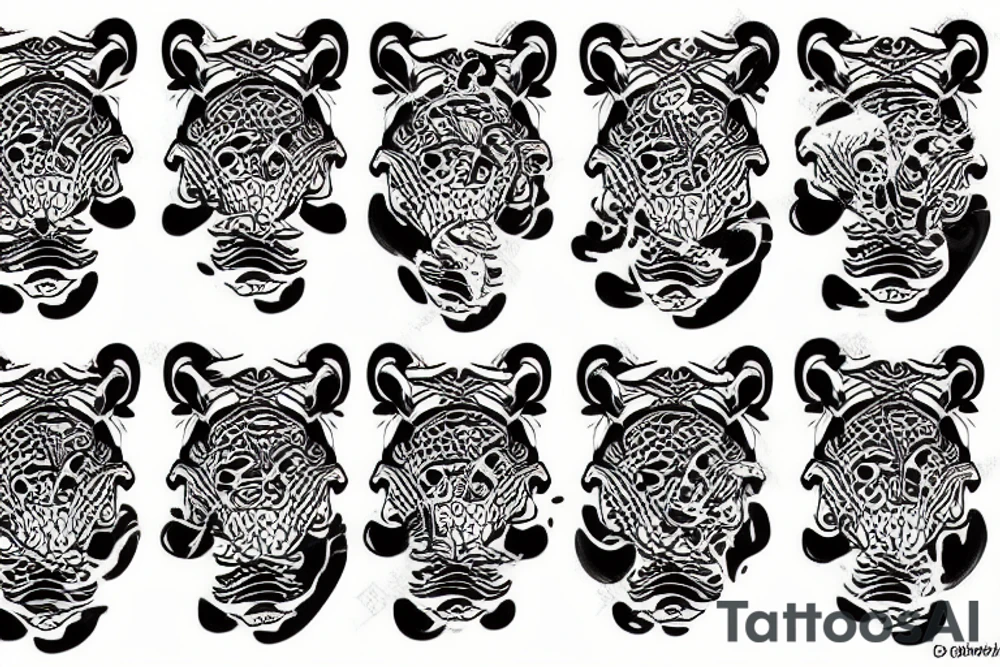tiger fish sea tattoo idea