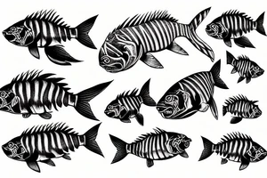 tiger fish tattoo idea