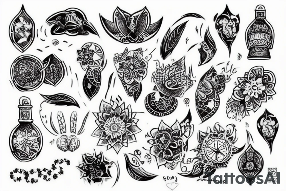 Ветка дерева природа цветок длинная ветка плече tattoo idea