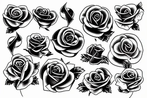 Black rose tattoo idea