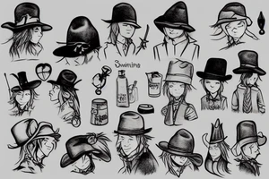 Snufkin detective tattoo idea