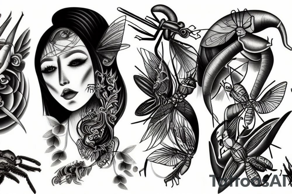 Mantis tattoo idea