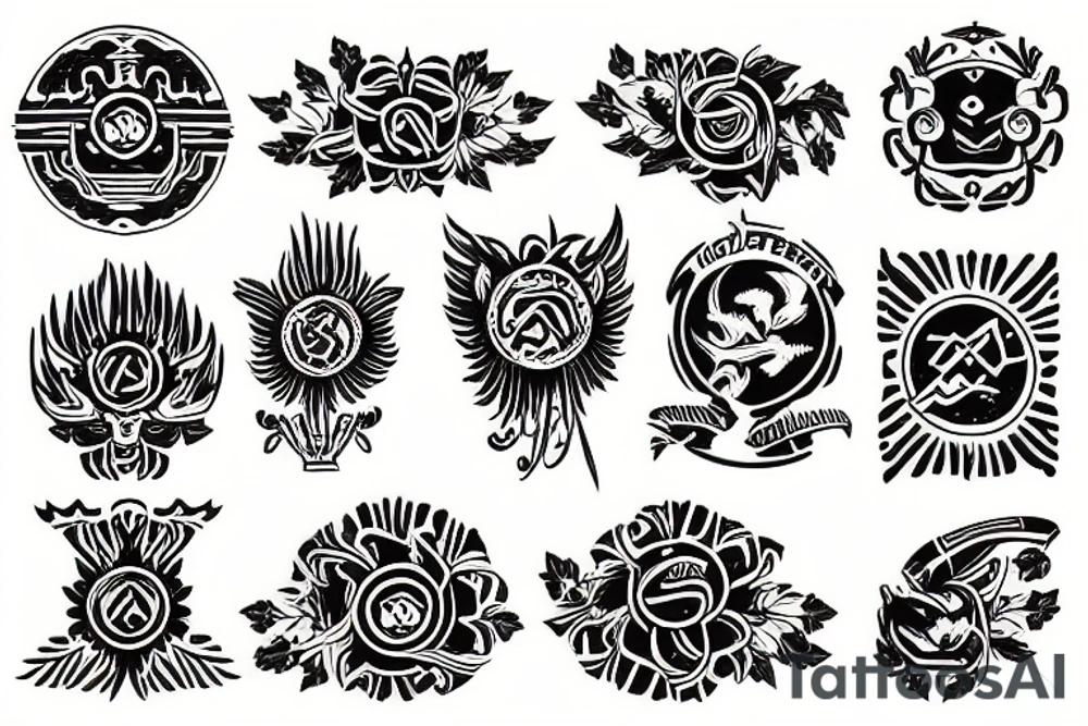 Ukrainian emblem tattoo idea