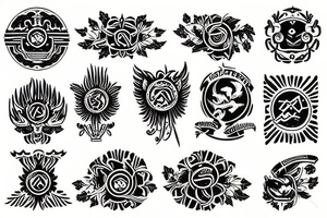 Ukrainian emblem tattoo idea