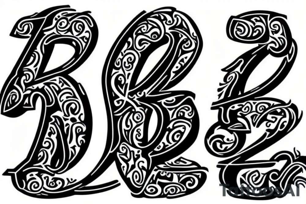 letter "R" tattoo idea