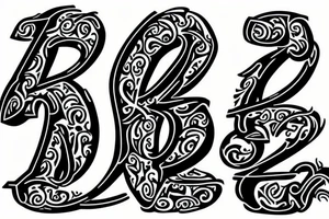 letter "R" tattoo idea