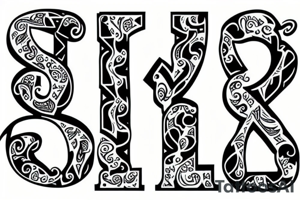 letter "R" tattoo idea