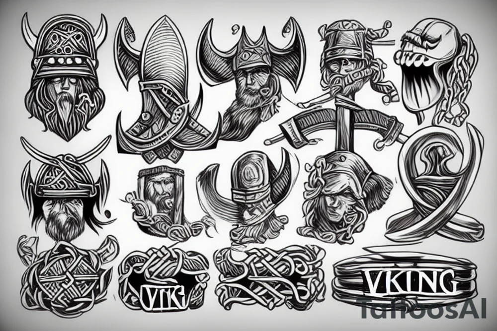 Viking theme, runs tattoo idea
