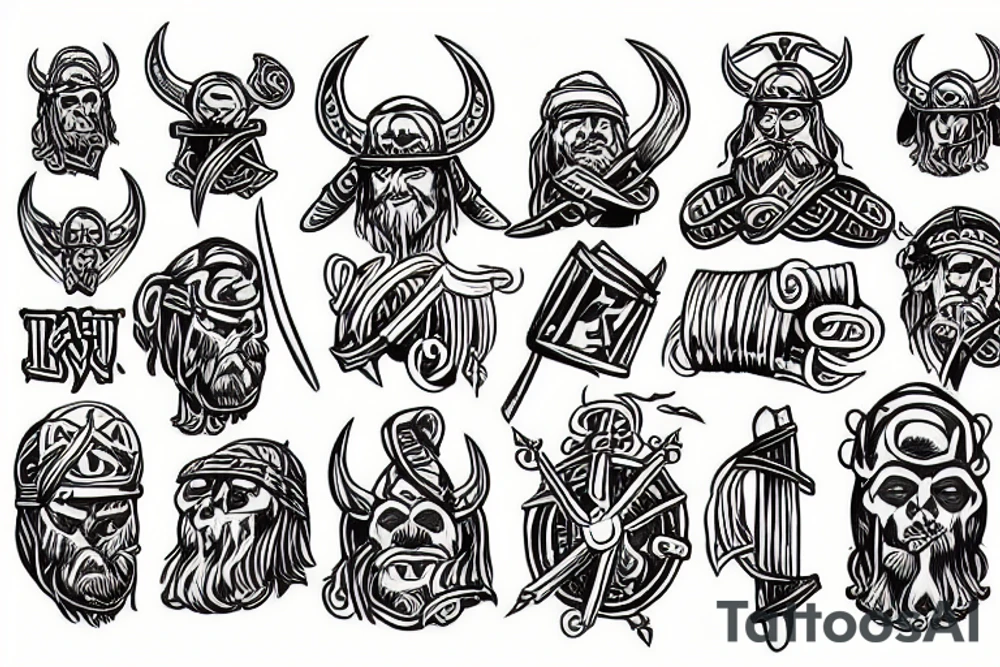 Viking theme, runs tattoo idea