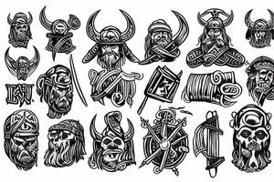 Viking theme, runs tattoo idea
