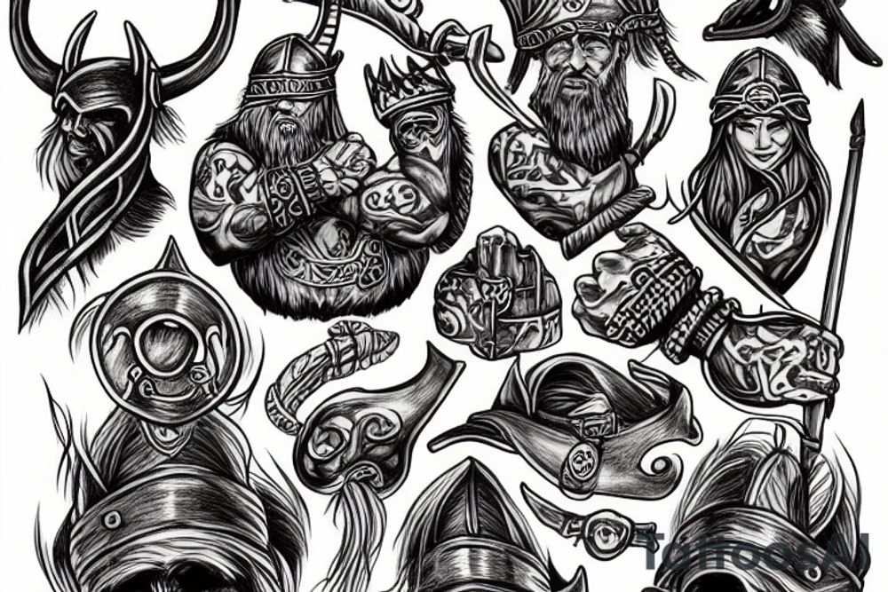 Viking theme, runs tattoo idea