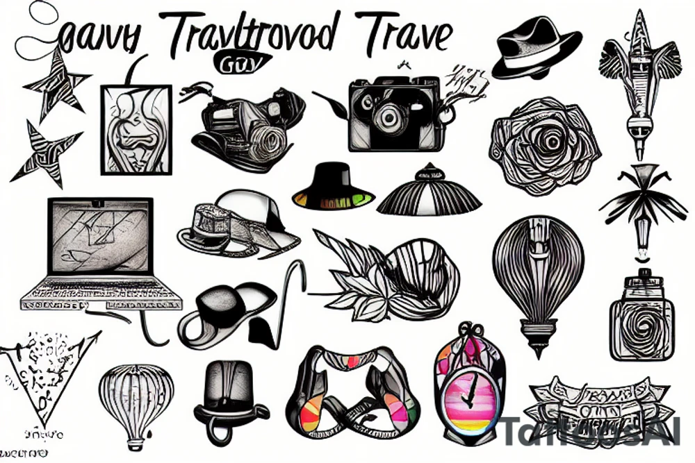gay travel tattoo idea