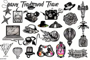 gay travel tattoo idea