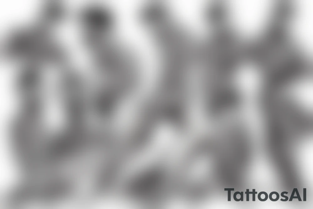gay dancers tattoo idea