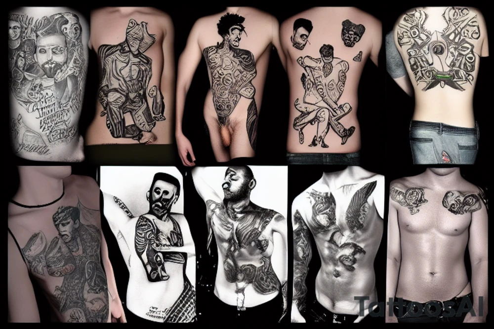 gay dancers tattoo idea