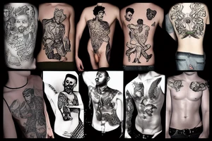 gay dancers tattoo idea