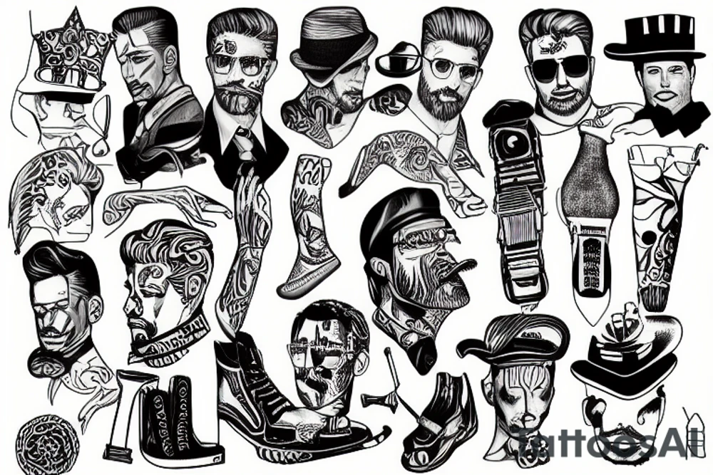 gay travel tattoo idea