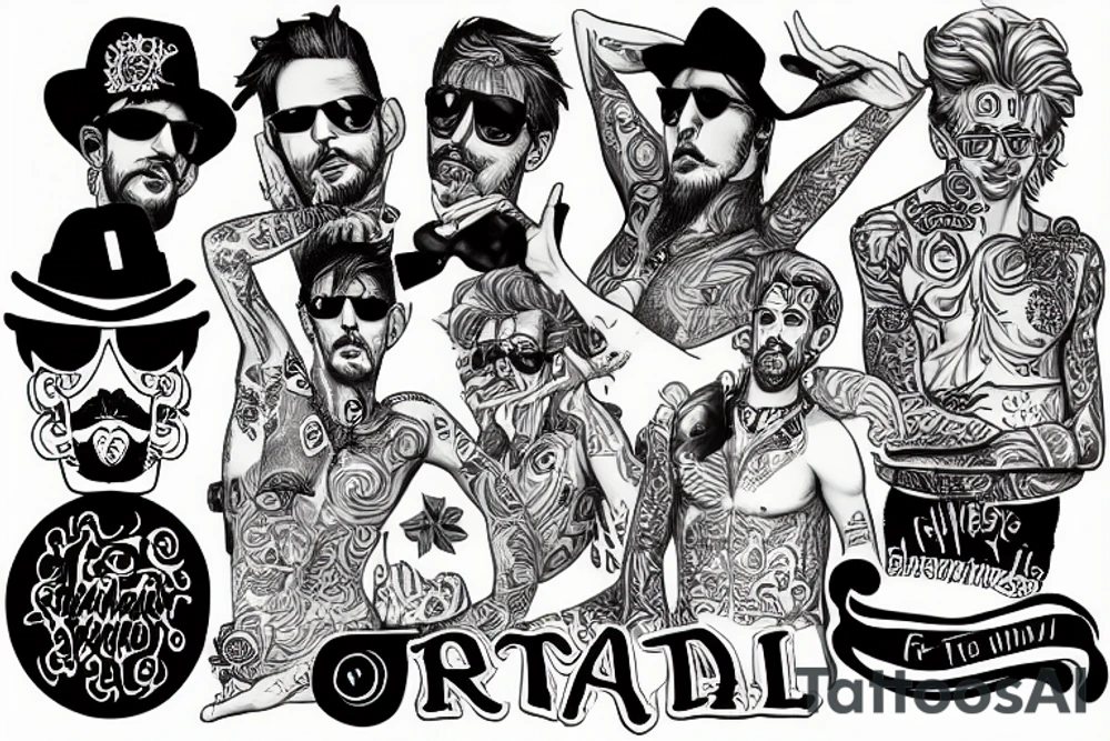 gay travel tattoo idea