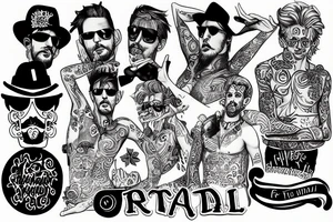gay travel tattoo idea