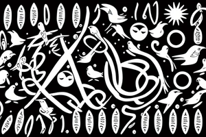 thin infinity symbol made up of 7 small birds tattoo idea