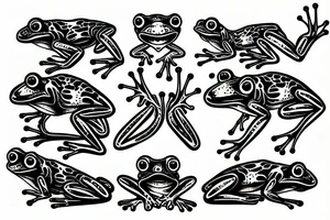 frog on bicycle tattoo idea