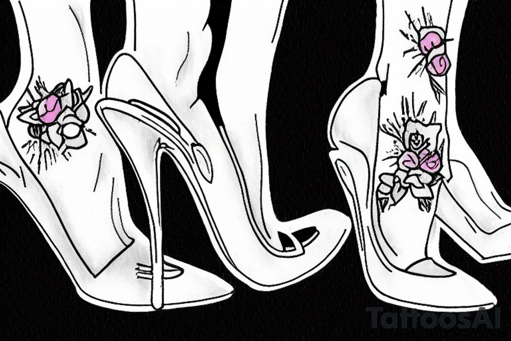 gay men wearing heels go to tea dance tattoo idea