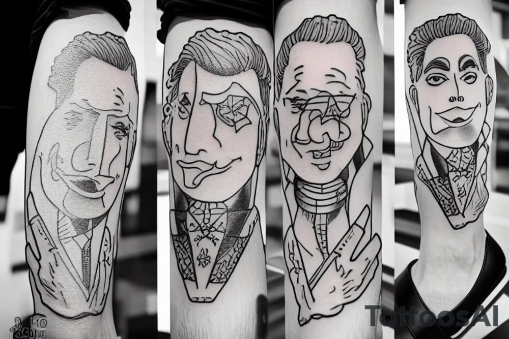gay men wearing heels go to tea dance tattoo idea