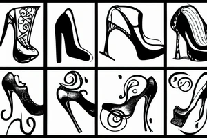 gay men wearing heels go to tea dance tattoo idea