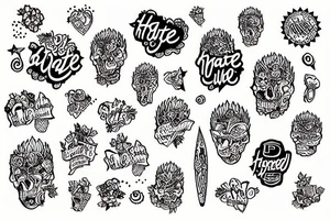 hate you cornflakes tattoo idea