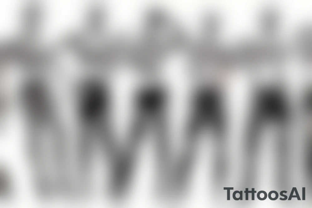 group of gay men wearing heels for a big party tattoo idea