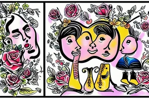 gay couple in love on vacation tattoo idea