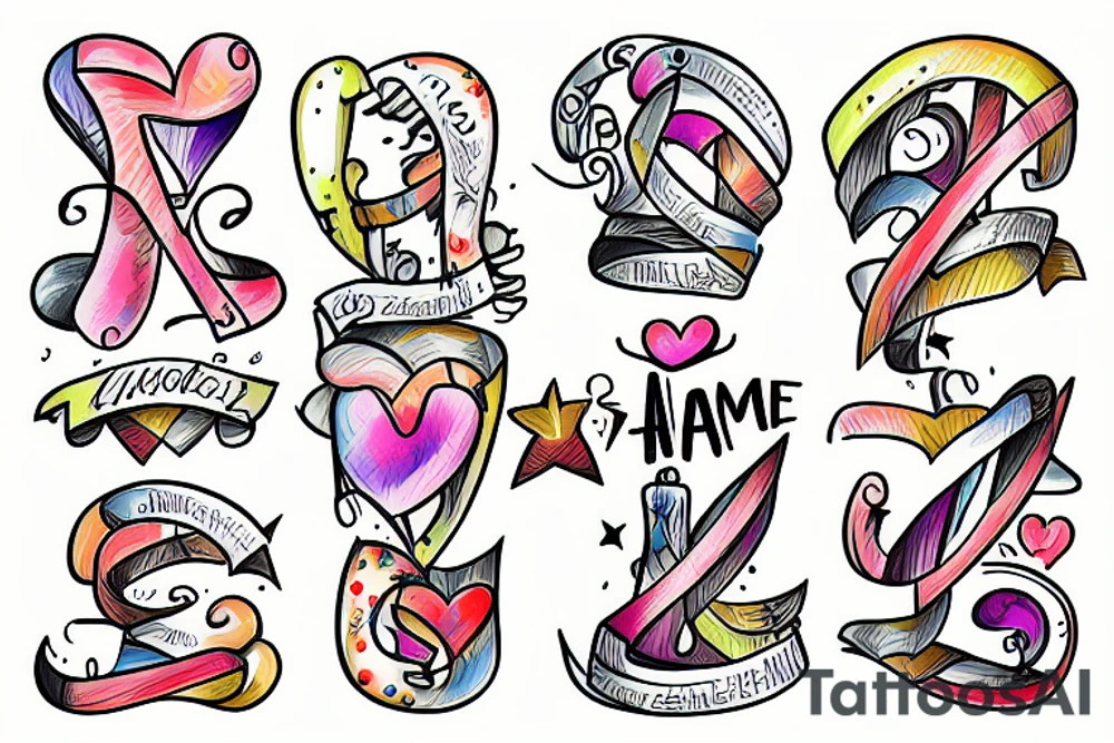gay couple in love on vacation tattoo idea