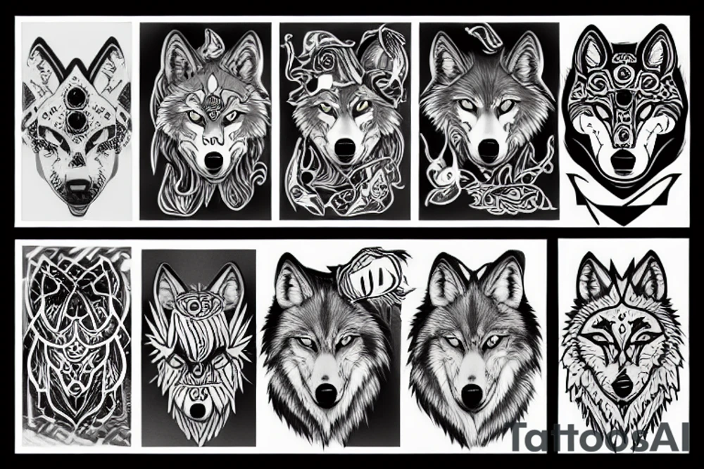 Wolf tattoo idea