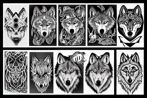 Wolf tattoo idea