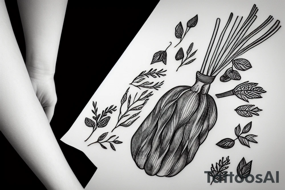 Carrots growing living soil tattoo idea